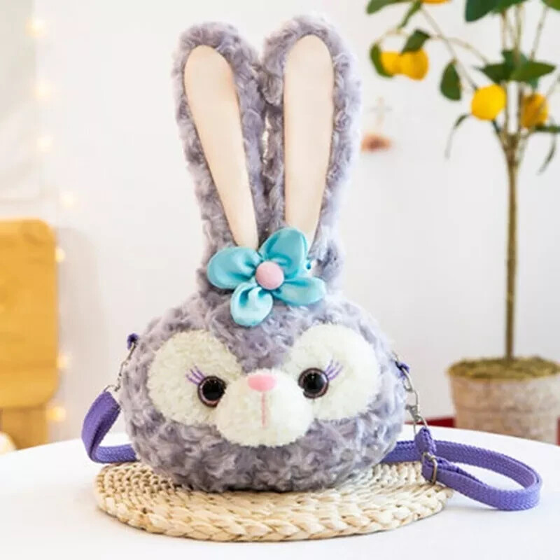 New Plush Stella Lou Rabbit head Bag Shoulder Bag Cases Wallets Coin Purses Bags