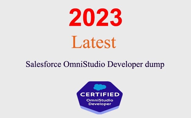 Salesforce OmniStudio Developer dump GUARANTEED (1 month update)