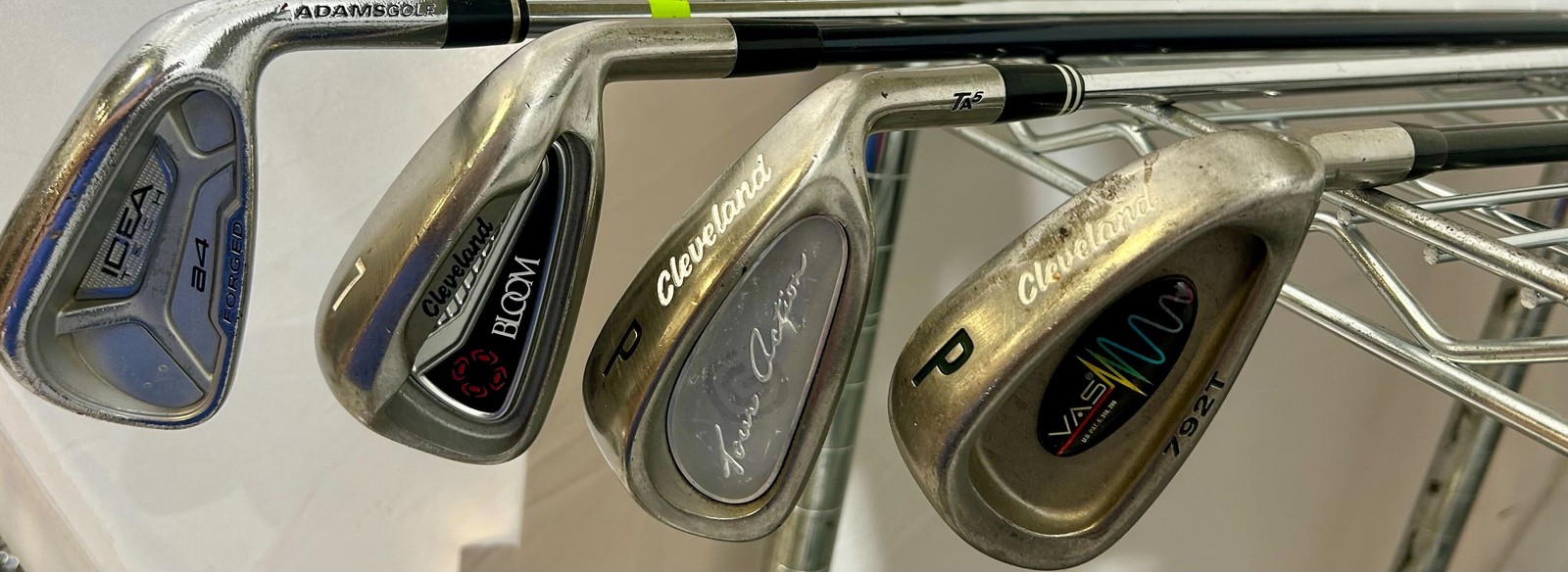 Wholesale Lot of 50 Golf Clubs - Adams and Cleveland Single Irons and Wedges