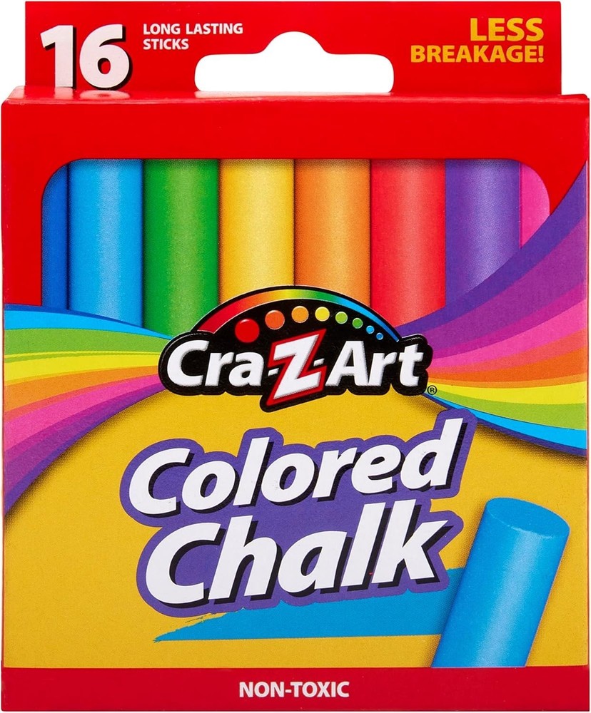Colored Chalk, 16 Count 10801-48 , Assorted