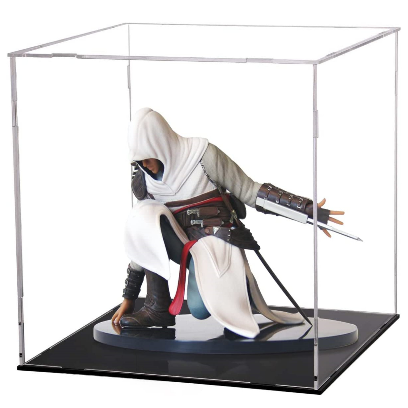 Clear Acrylic Display Case Cube Countertop Figures Toys Decorative Storage Box