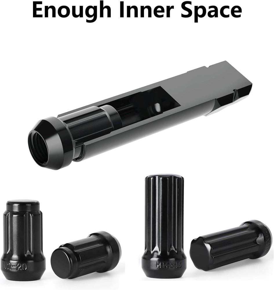 2 Piece 6 & 7 Spline Lug Nut Key Socket Wheel Lock Removal Tool Kit