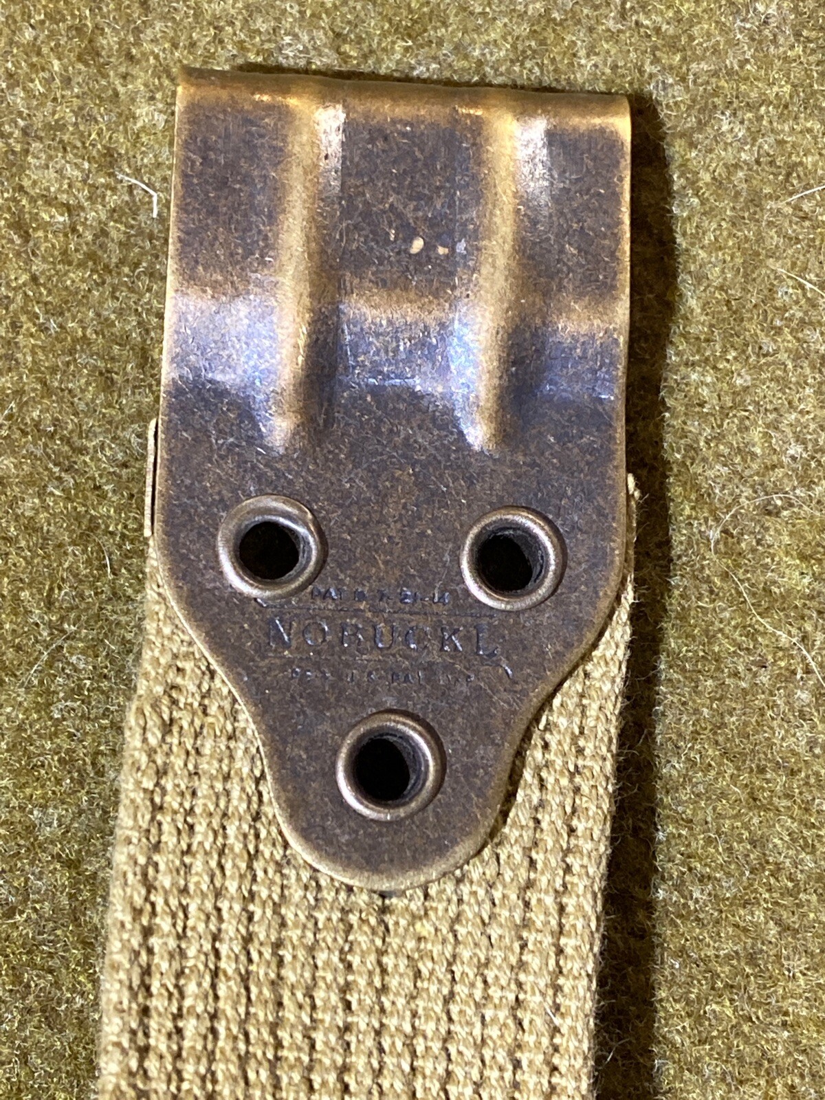Long WWI Kerr N0-Buckl Sling for M1917 Enfield or Thompson SMG