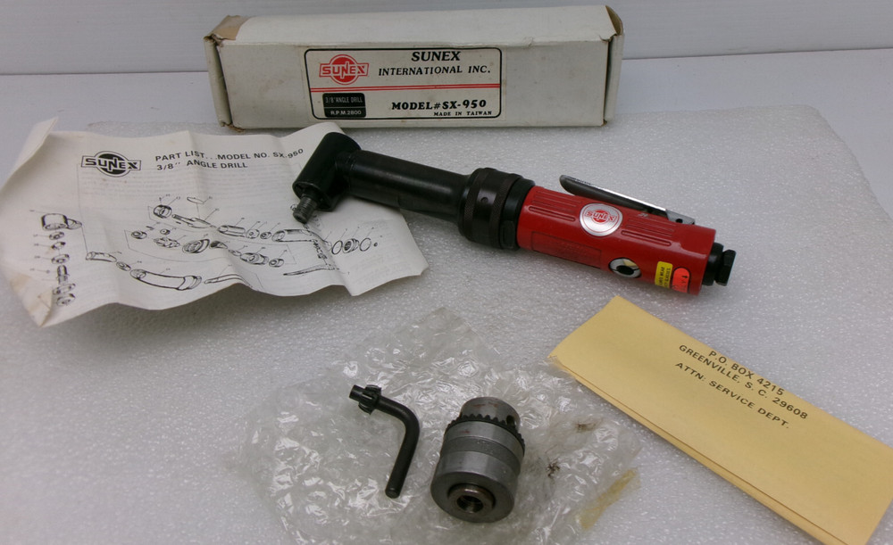 SUNEX 3/8" ANGLE DRILL MODEL: SX-950 #390B