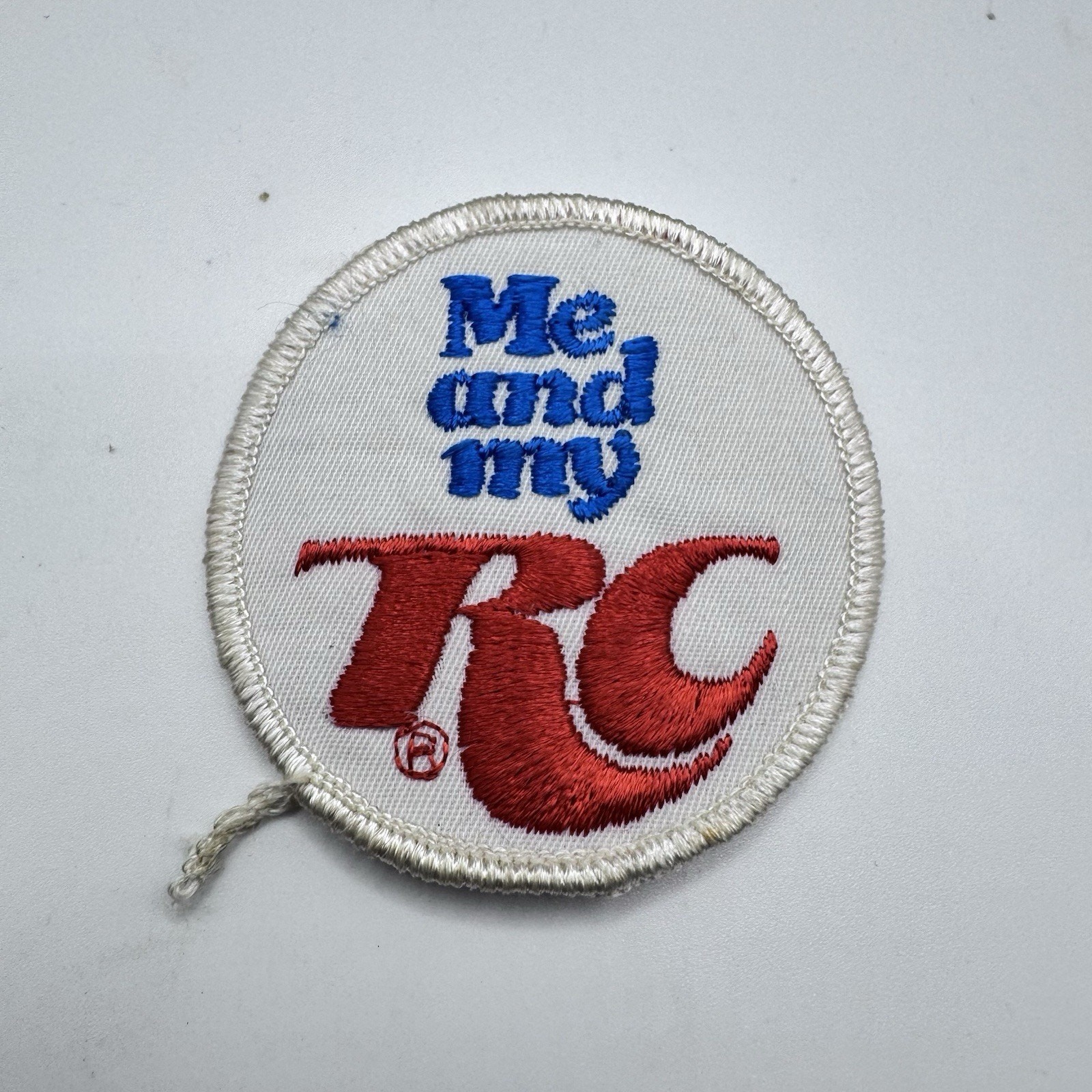 Vintage 70's Me and My RC Cola Soda Embroidered Sew on Patch 2.5"