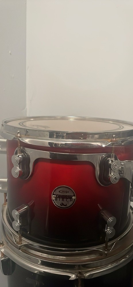DW Concept Birch Rack Tom Drum Birch Shell Metal Hardware