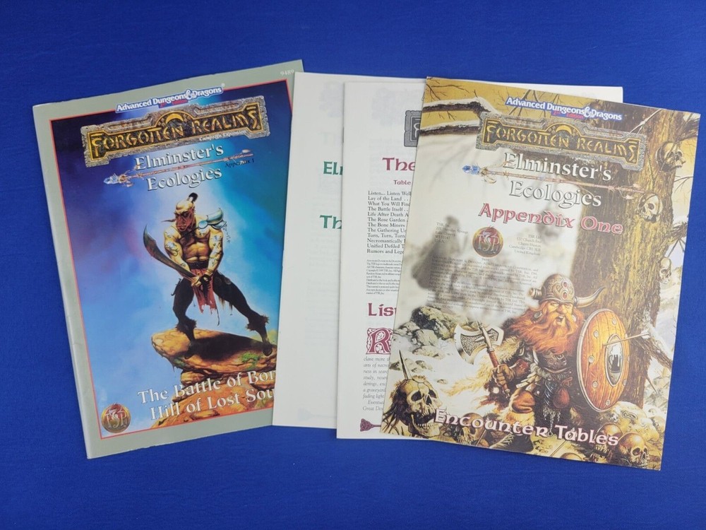 AD&D Elminster Ecologies Appendix I - Forgotten Realms