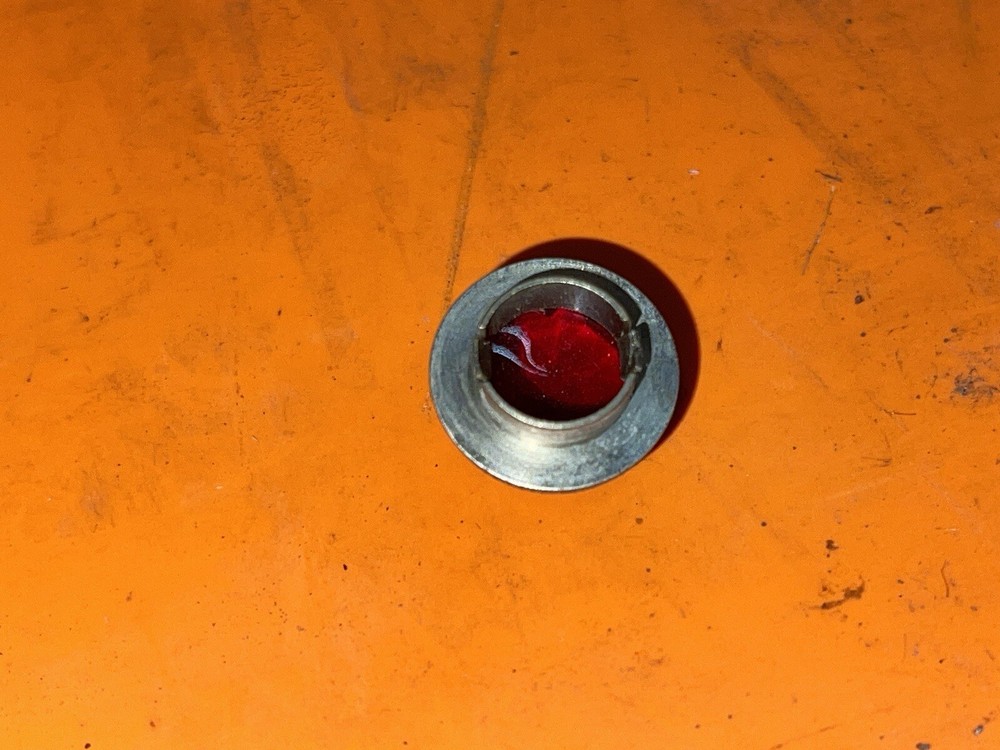 Heathkit DX-35 DX-40 Transmitter Power Light Glass Red Used From Working Radio