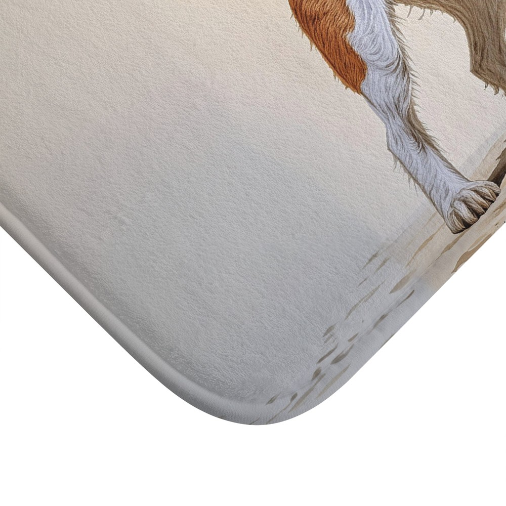 Wire Fox Terrier Bathroom Rug Mat -