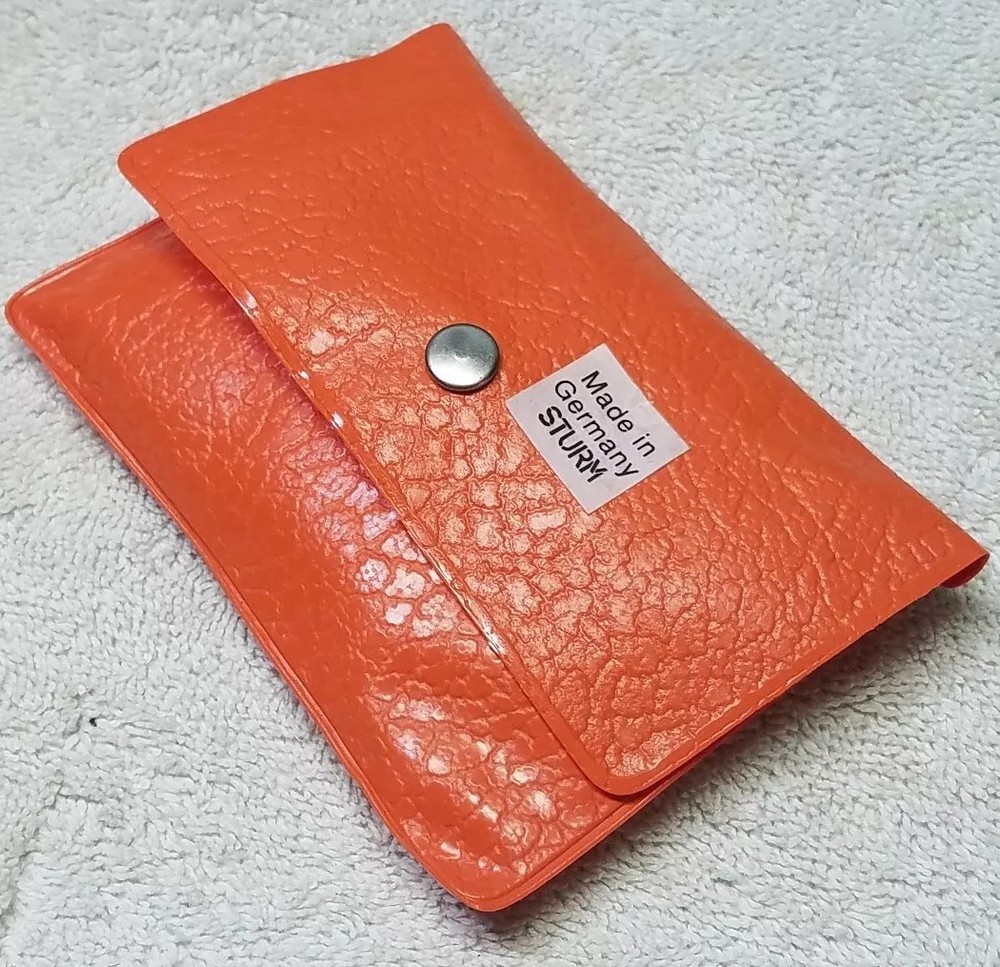 Vintage Army Military Sewing Uniform Repair Kit Made in Germany STRUM- Orange