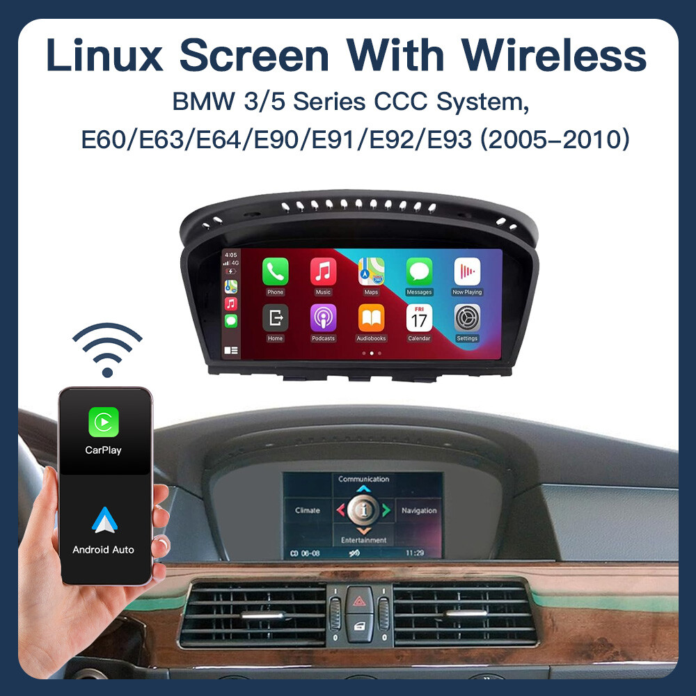 Android Auto/Wireless CarPlay For BMW 3/5er CCC E60 E61 E62 E63 E64 E90 E91 E92