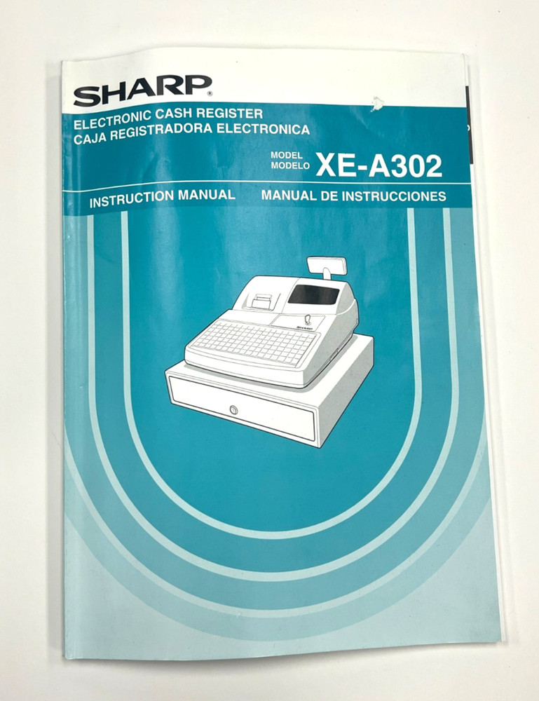 SHARP EXA302 ELECTRONIC CASH REGISTER LED DISPLAY AUTOMATIC 1800 PLUS