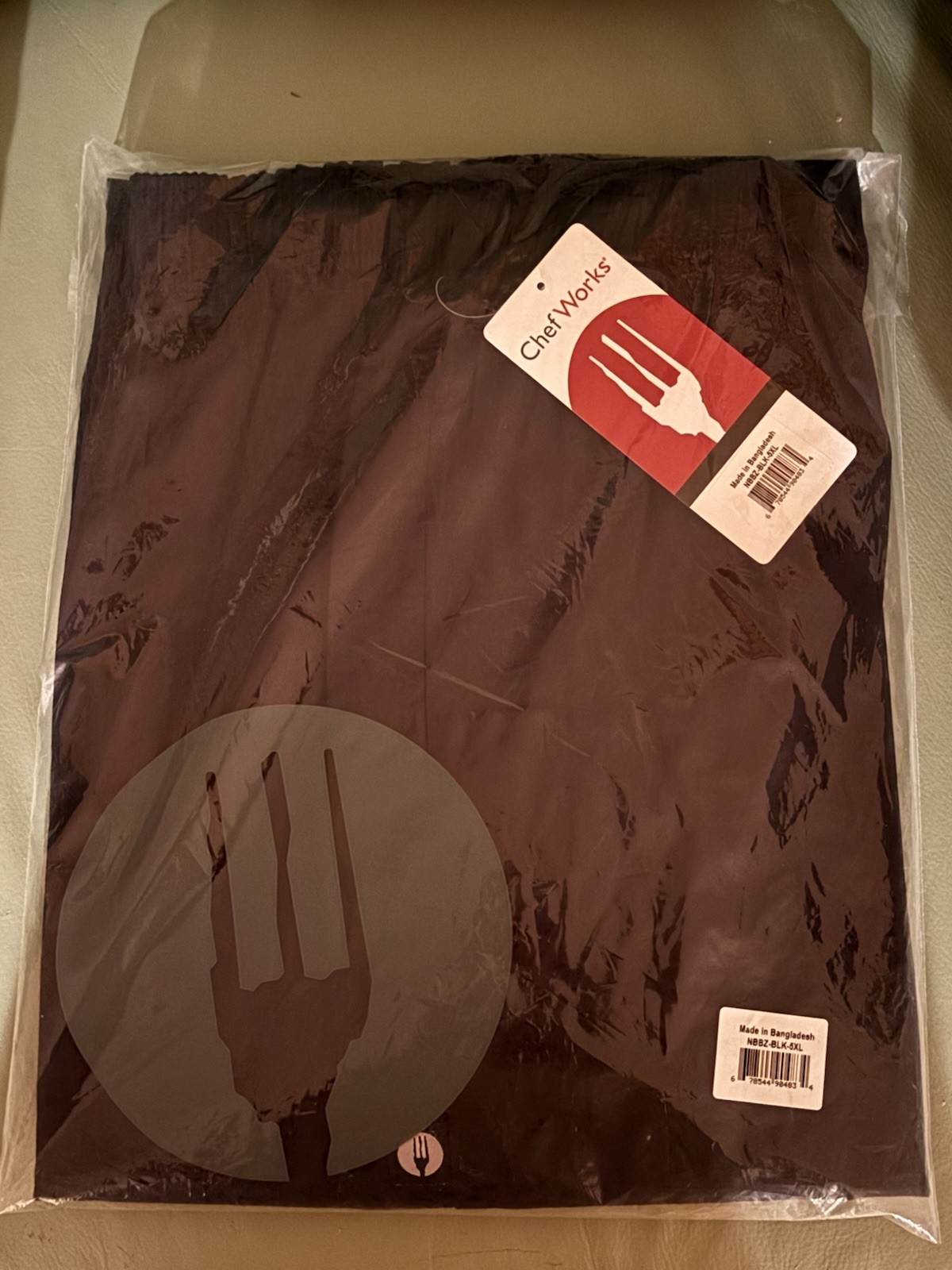 New Men’s Chef Works Essential Baggy Black Chef Pants Size 5XL