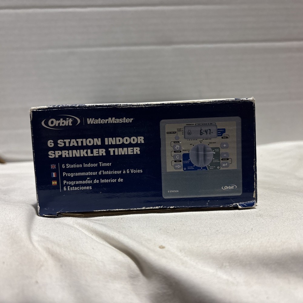 Orbit WaterMaster 6 Station Dual Program Sprinkler Timer Model 57196 - New