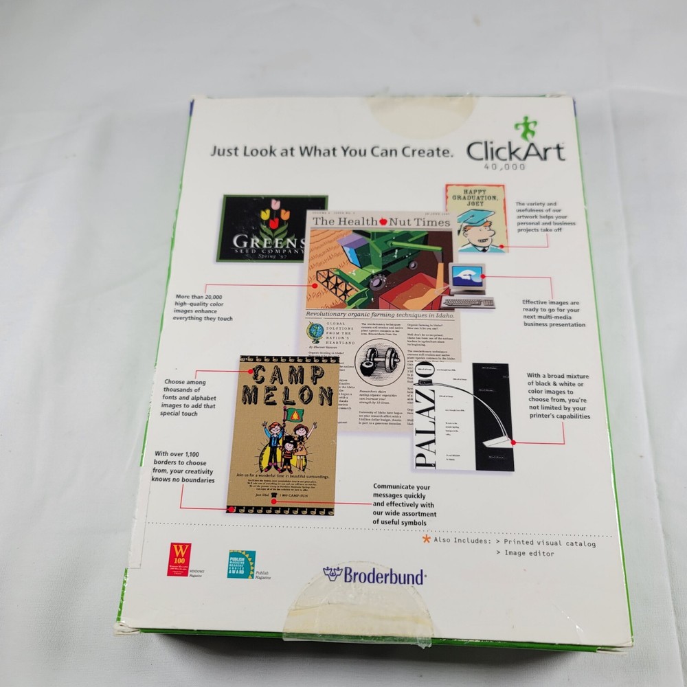 Click Art 40,000 Starter Image Pak Software 4 PC Users Guide Visual Catalog 3CDs