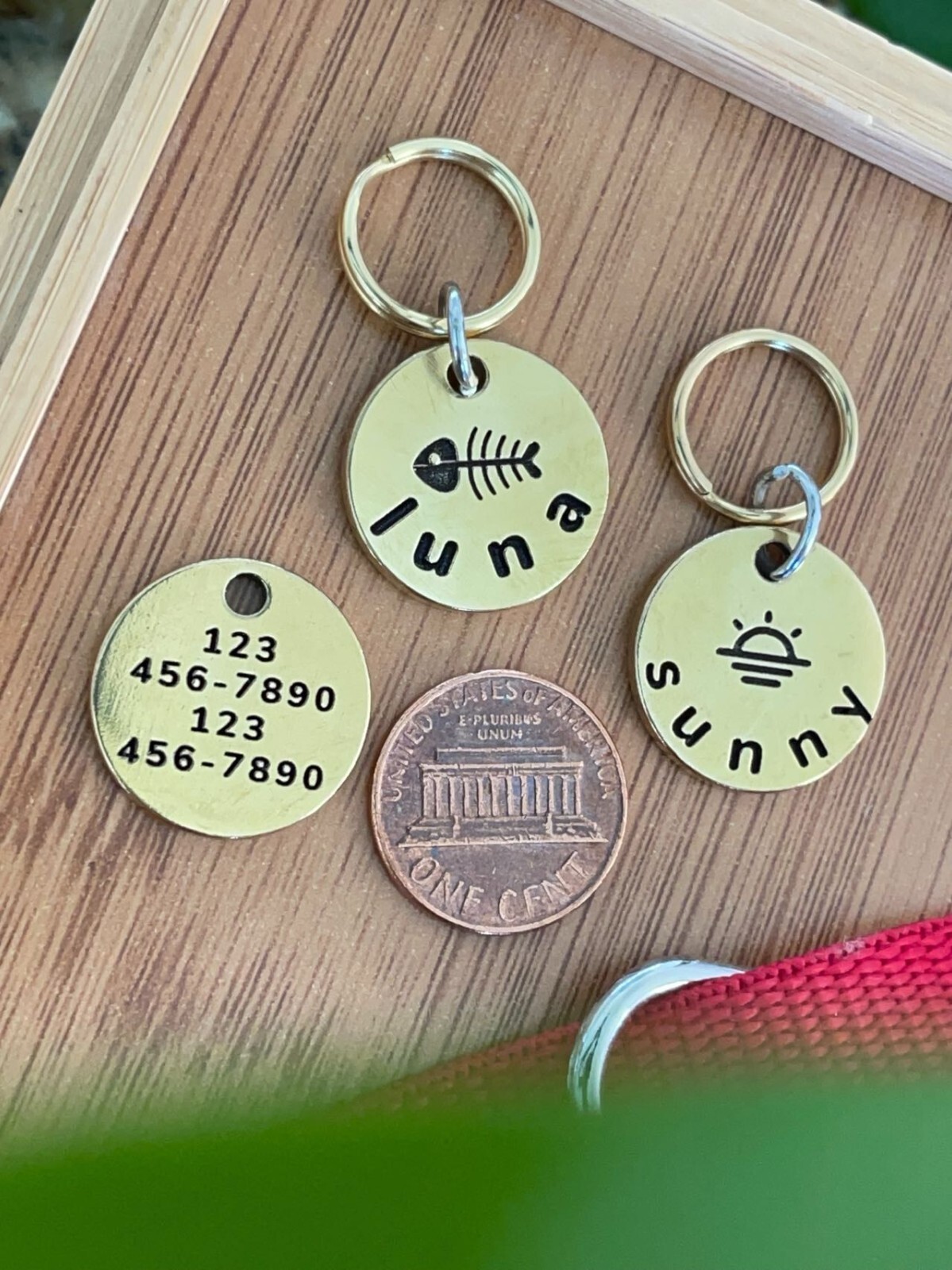 Cat ID Tag, Tiny Pet Tag, Engraved Kitten and Puppy Tag, Personalized Cat Tag