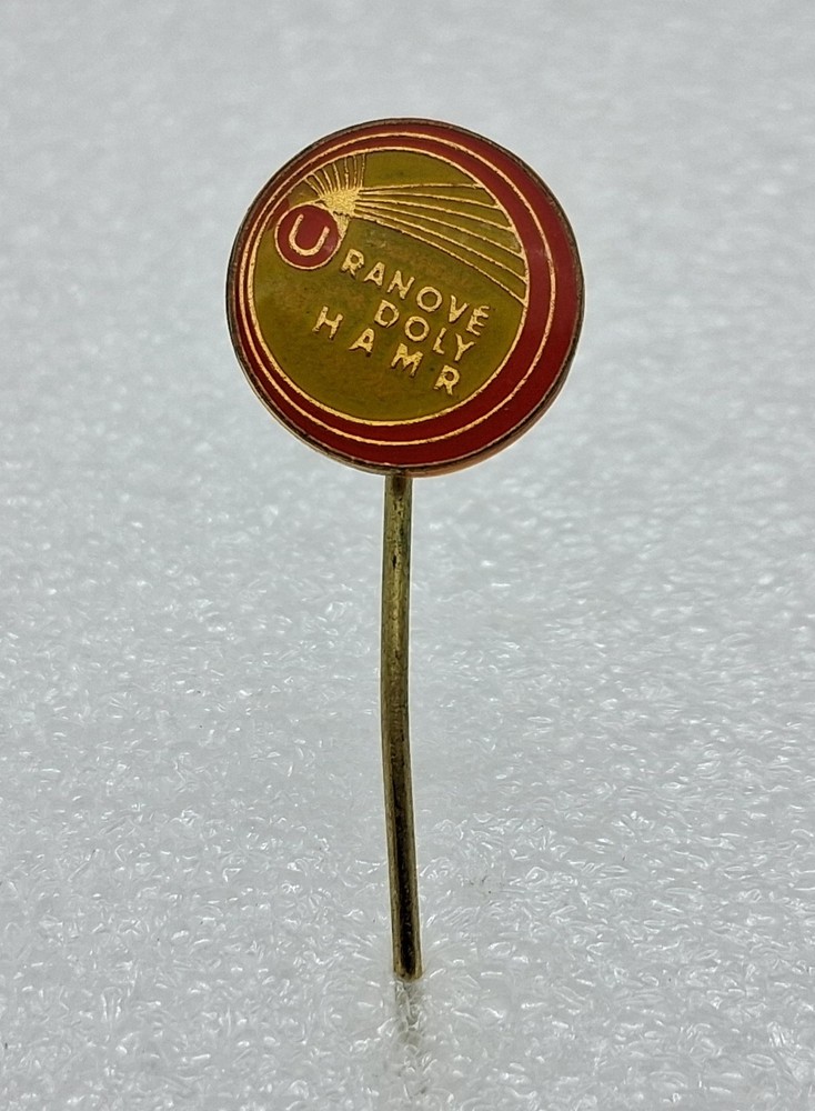 Uranium Mines HAMR Czechoslovakia Mining Pin