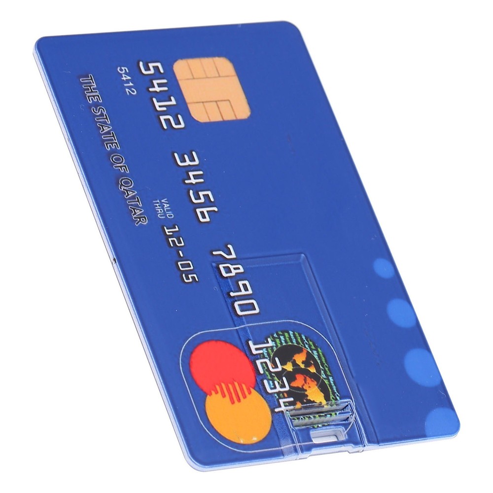 (32GB)Card Shaped U Disk Simple Unique USB Flash Drive For Data Storage File