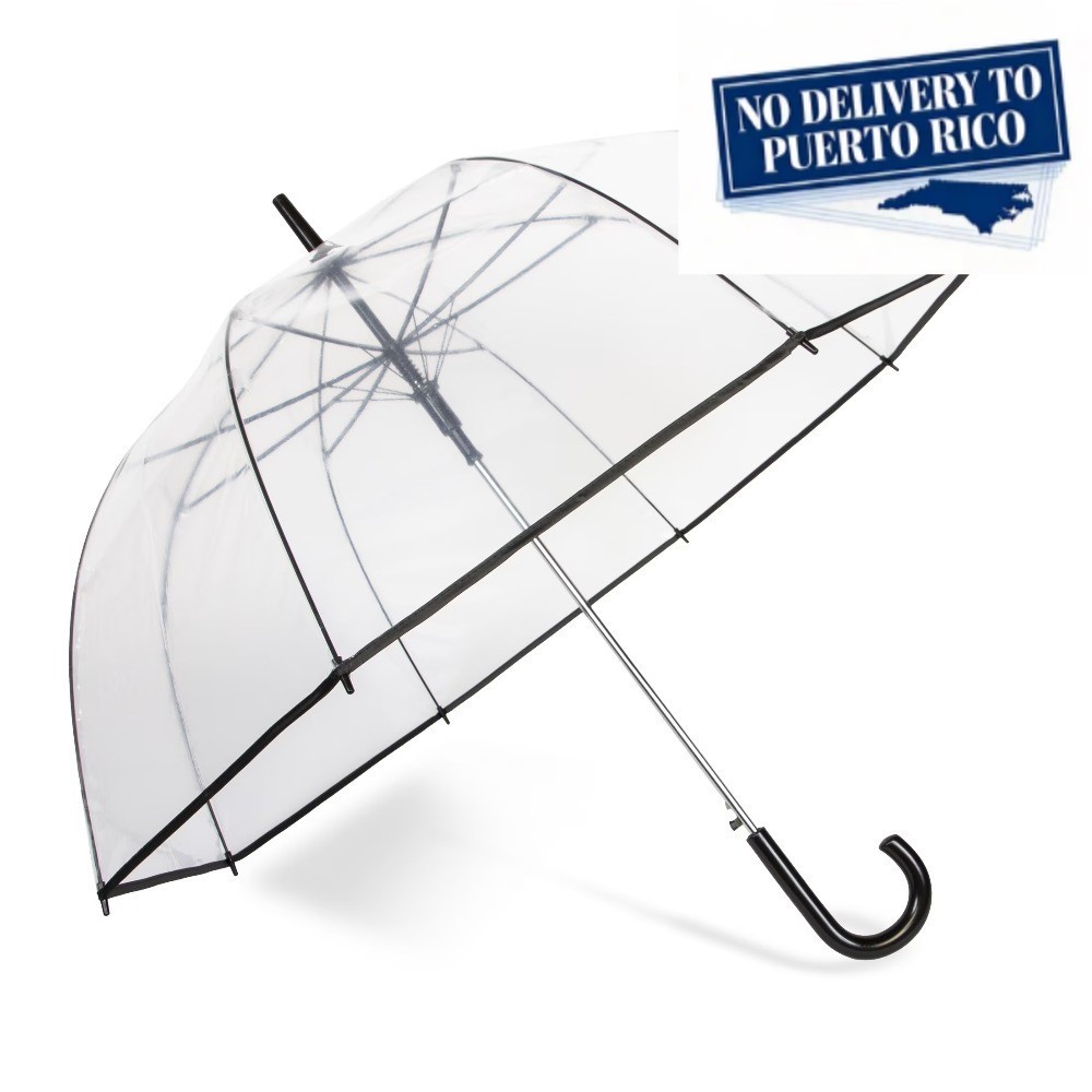 52" Auto Open Bubble Rain Umbrella - Clear