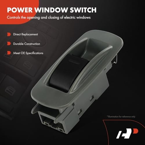 Power Window Switch Compatible with Toyota Tacoma 2005-2011, Rear Left or