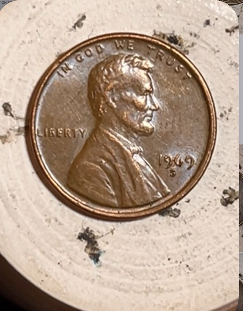 1969-S Lincoln Memorial Cent BROWN RED-multiple Errors- DDO, Repunched Mint MRK