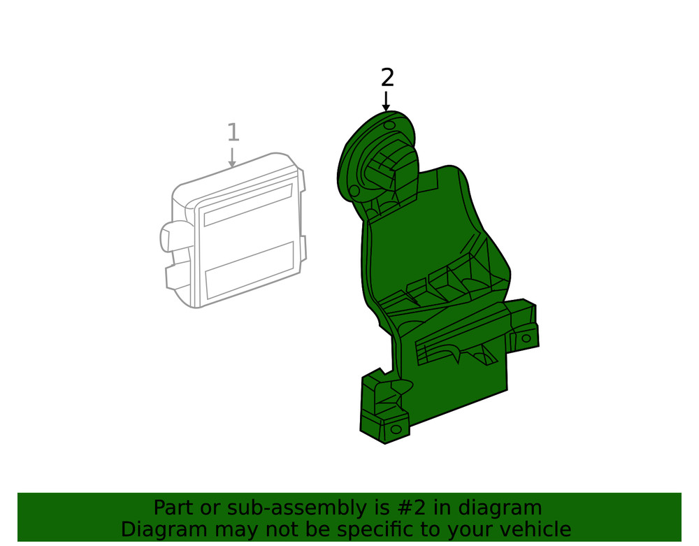 Genuine Ford Blind Spot Detection System Warning Sensor Bracket 9E5Z-14D189-A