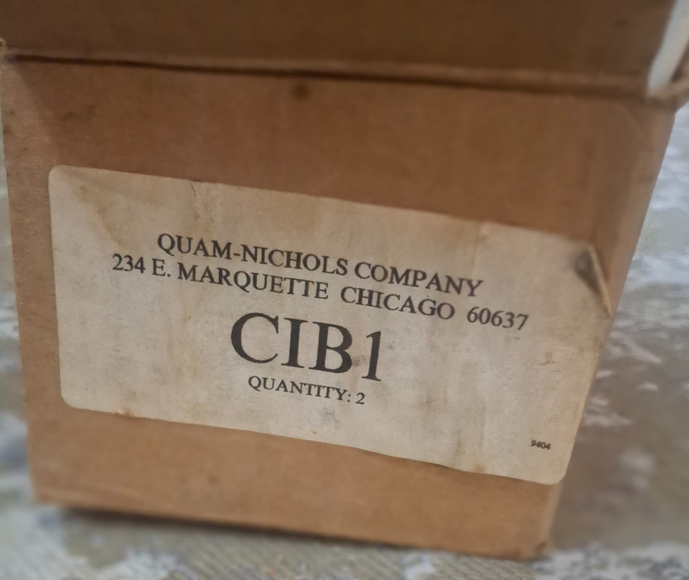 Quam Nichols CIB1 Intercom Call In Switch Push Button 2-Pack White