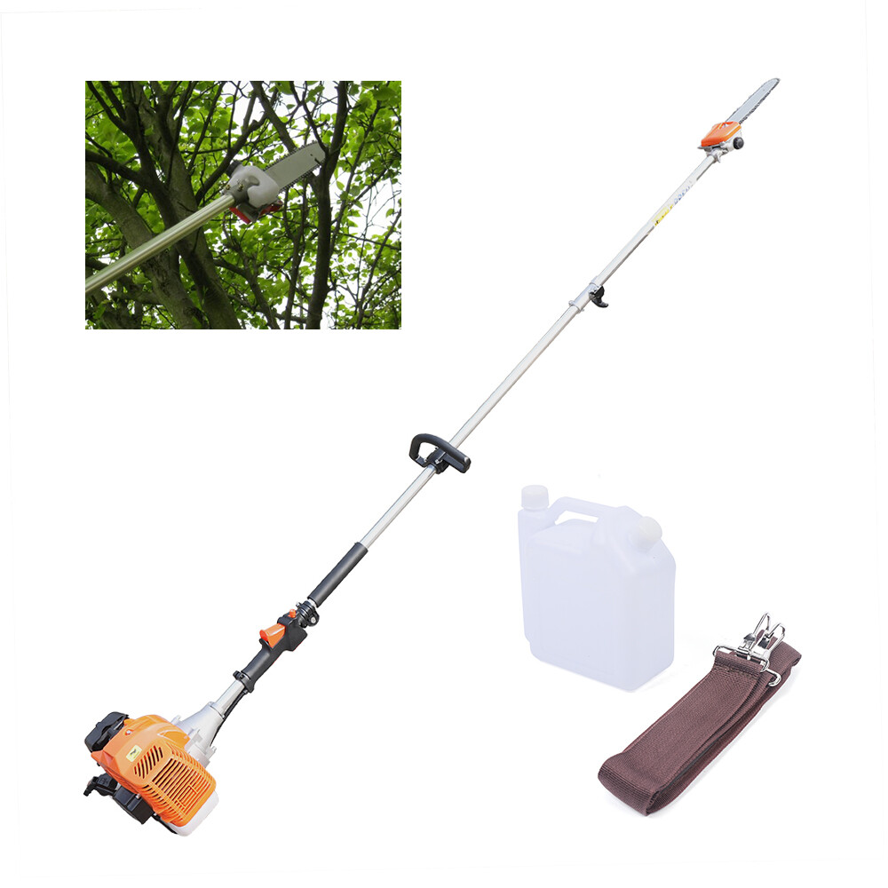 52CC 2 Stroke Chainsaw Pole Saw Pruner Pruning Saw Gas Powered Tree Trimmer