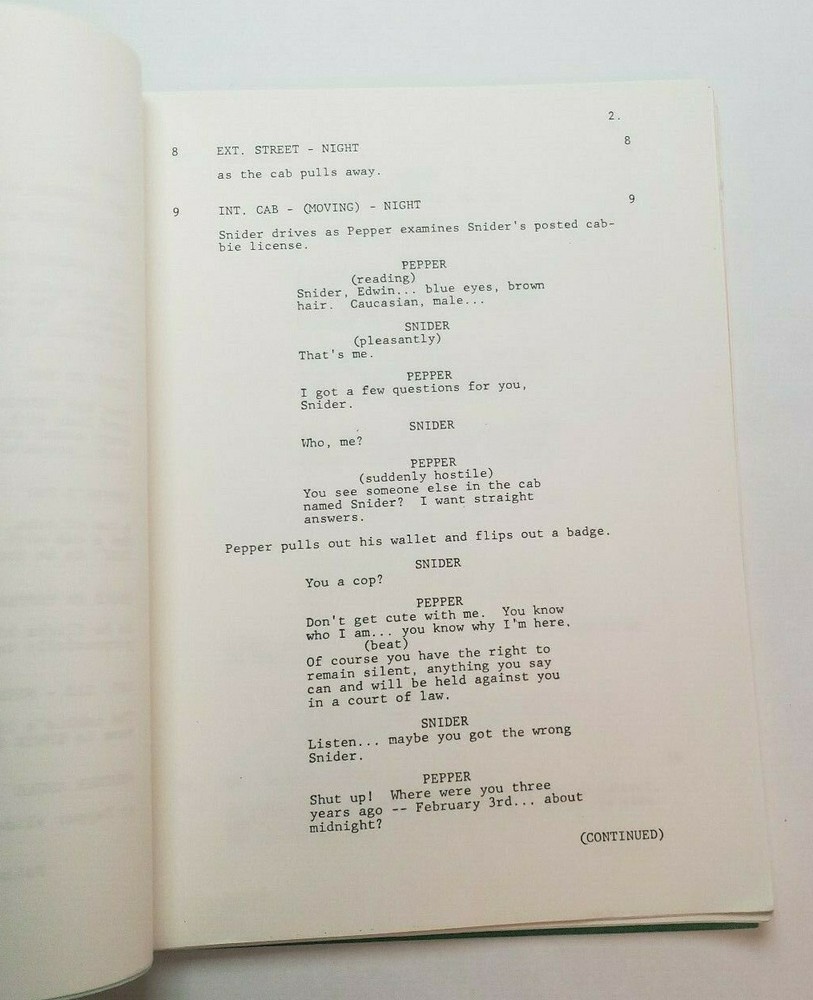 STRIKE FORCE / Bill Stratton 1982 Unproduced TV Script Episode, Robert Stack
