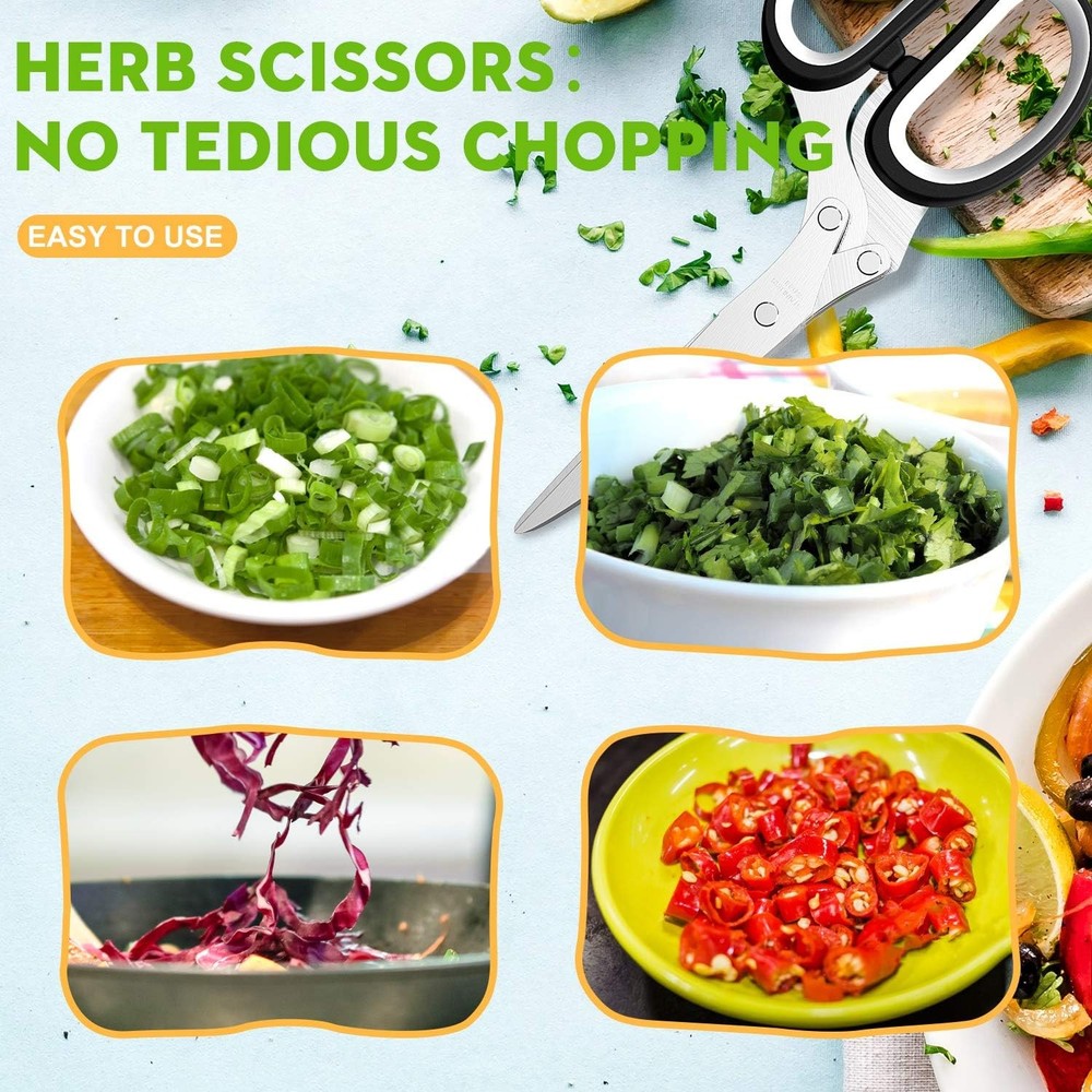 Fun Unique Kitchen Gadgets: Herb Scissors Set - Updated 2025 Cool Kitchen Tools