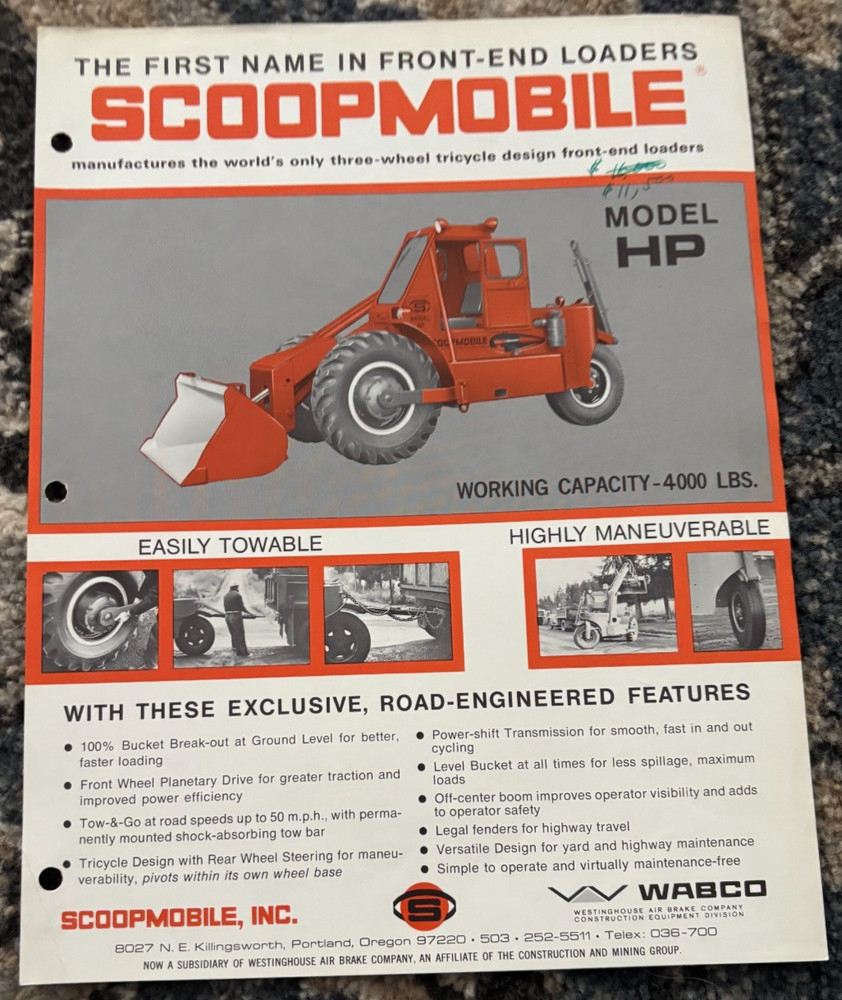 Scoopmobile HP Wheel Loader Brochure AMIL25
