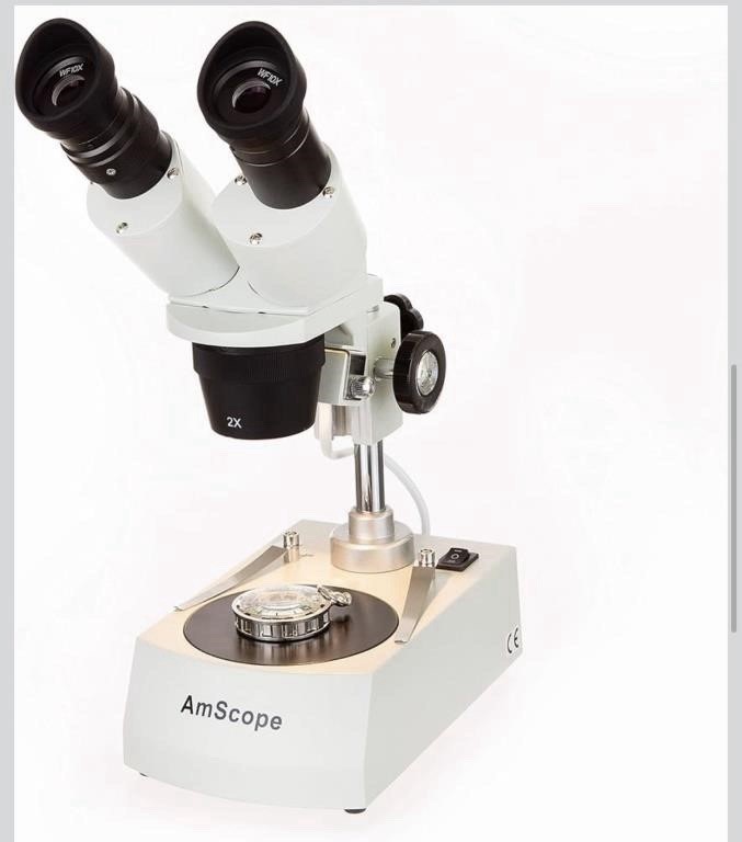 AmScope SE306R-PZ Forward Binocular Stereo Microscope - 20x-80x Magnification
