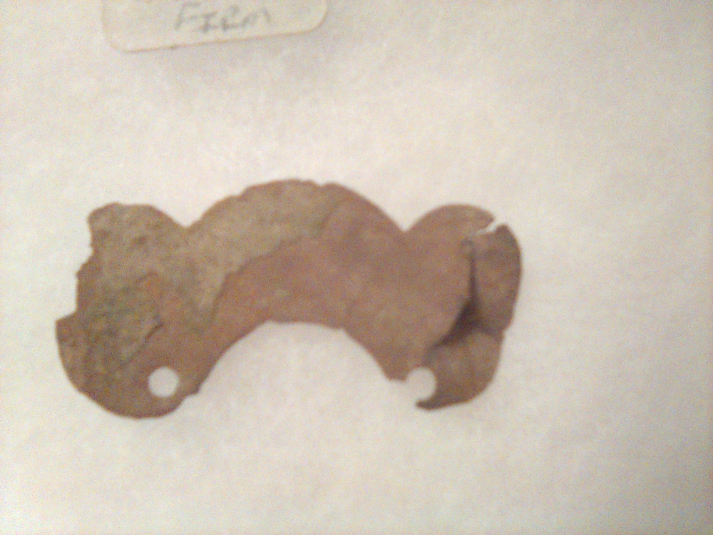 Civil War Relic Display Bullet, Button ? , etc