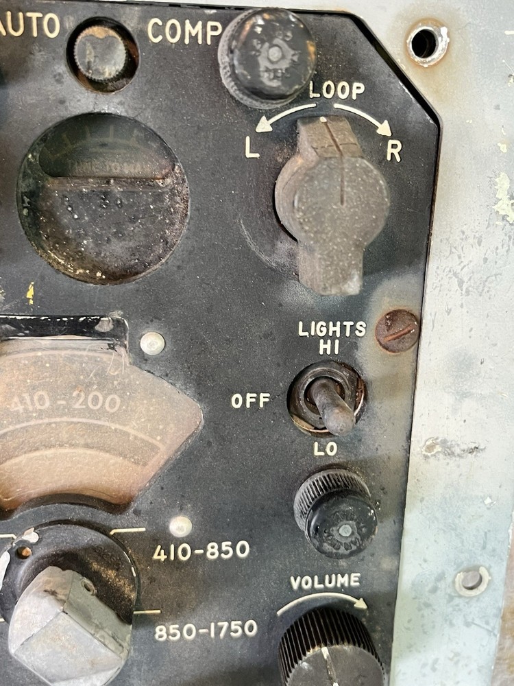 USAF C-403A/A Control Box Radio Compass Panel
