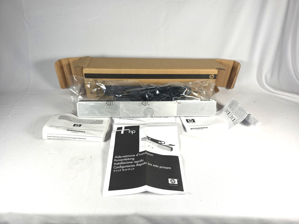 HP Silver Flat Panel Speaker Bar Product SP03A01