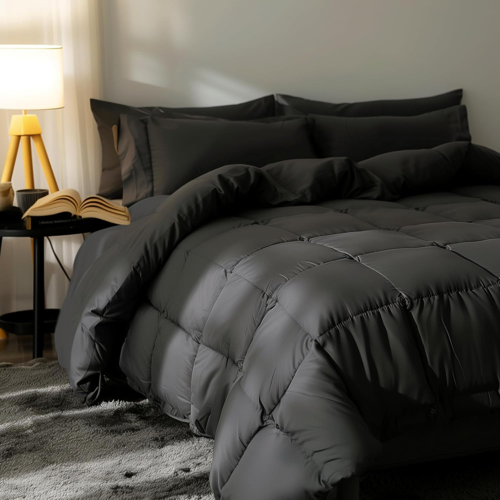 down Alternative Comforter Full/Queen, Ciclo® Technology Fluffy Duvet Insert, Ul