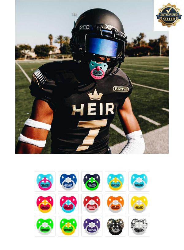 Battle Sports Binky Oxygen Football Convertible Mouthguard