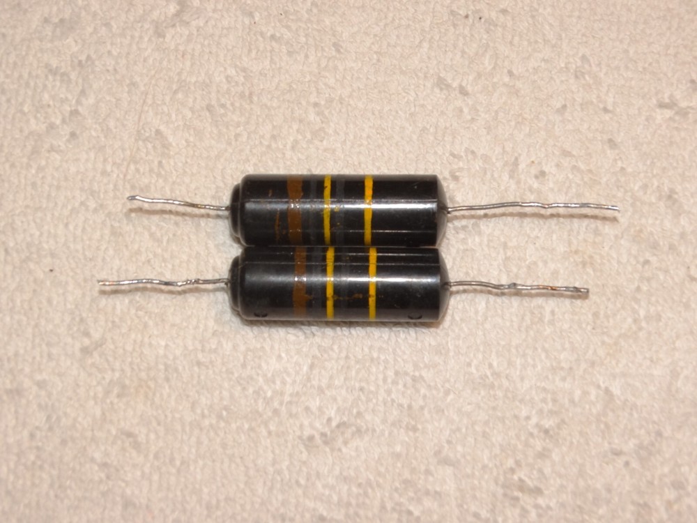 2 - Sprague Bumble Bee Capacitor Pulls .1 400v  *Vintage* #2