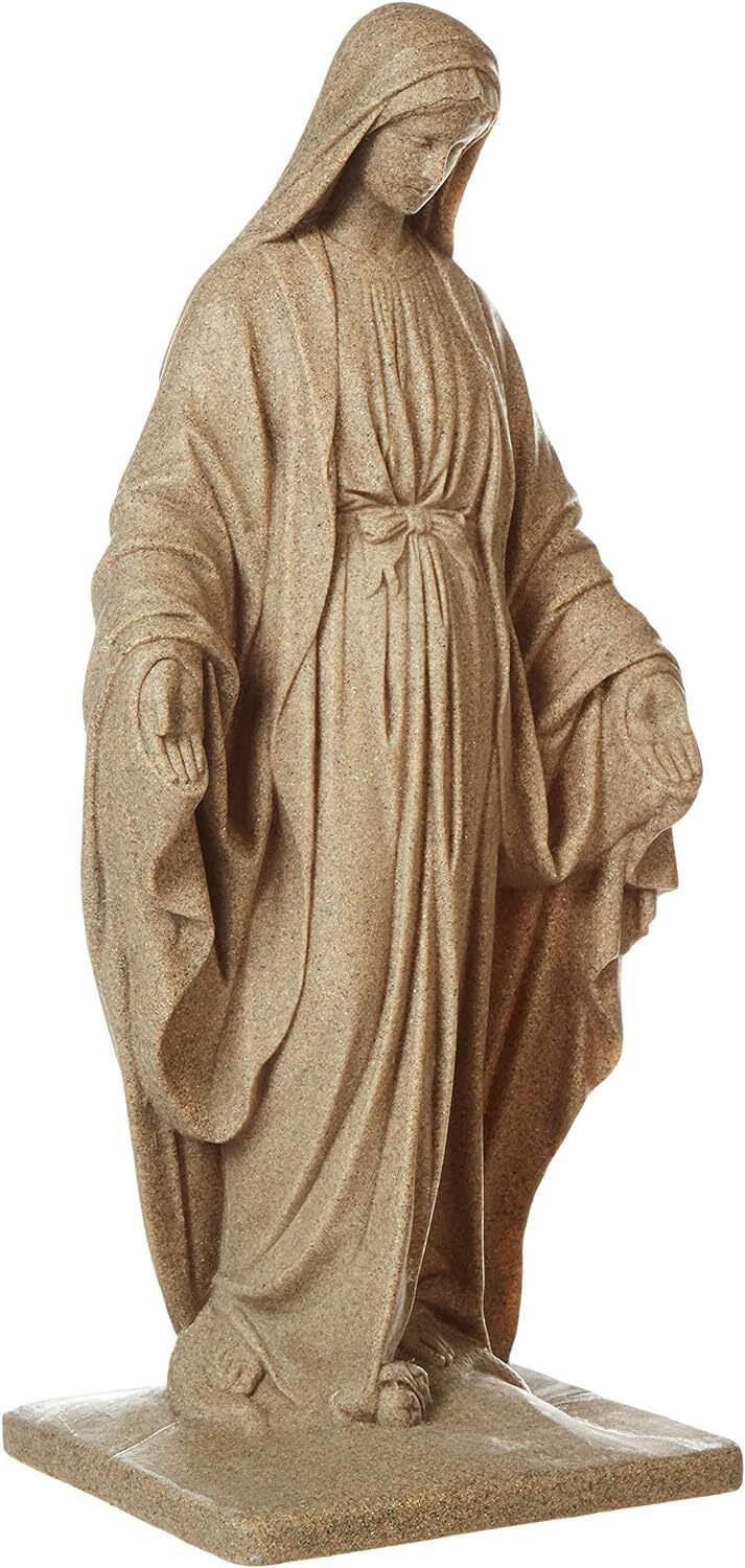 34 inch Virgin Mary Garden Statue Christian Outdoor Figurine Sculpture Decor