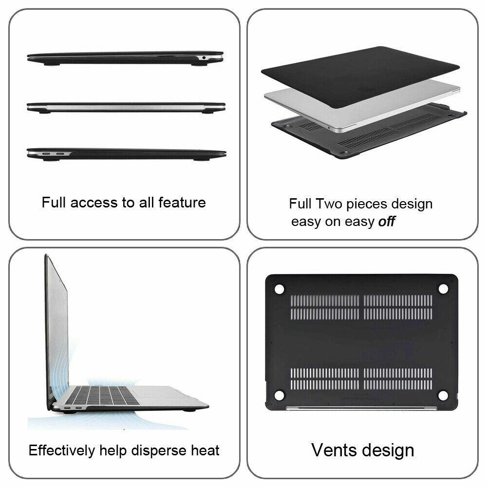 Fr Macbook Air 13 Inch Hard Case Shell & Keyboard & Screen Protector A2179 A2337