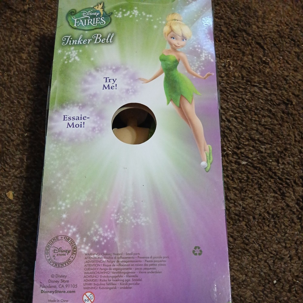 Disney Store Original Flutter Tinker Bell 12" Sealed New Classic!