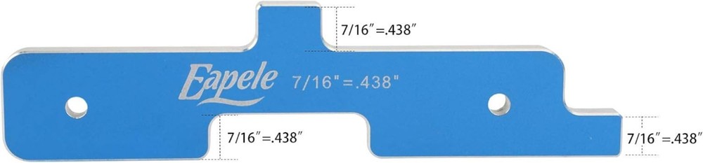 Durable Router Table Setup Bars - 7-Piece Soft Aluminum Set for Woodworking