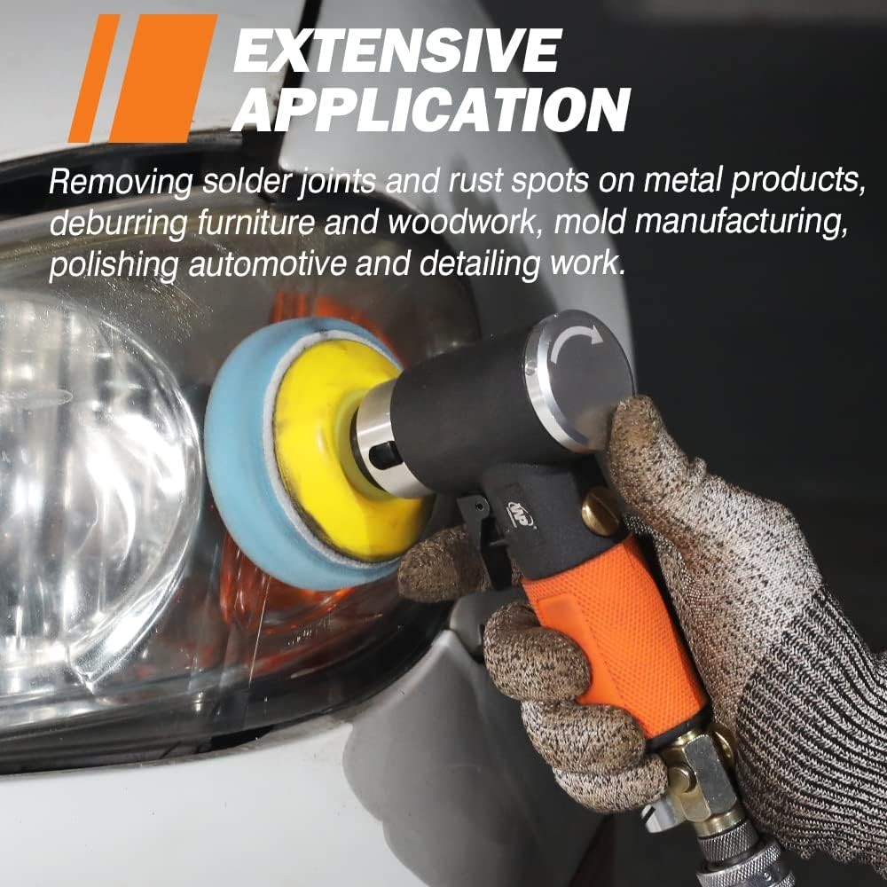 Mini Air S ander, Random Orbital Sander, Pneumatic Sander for Auto...