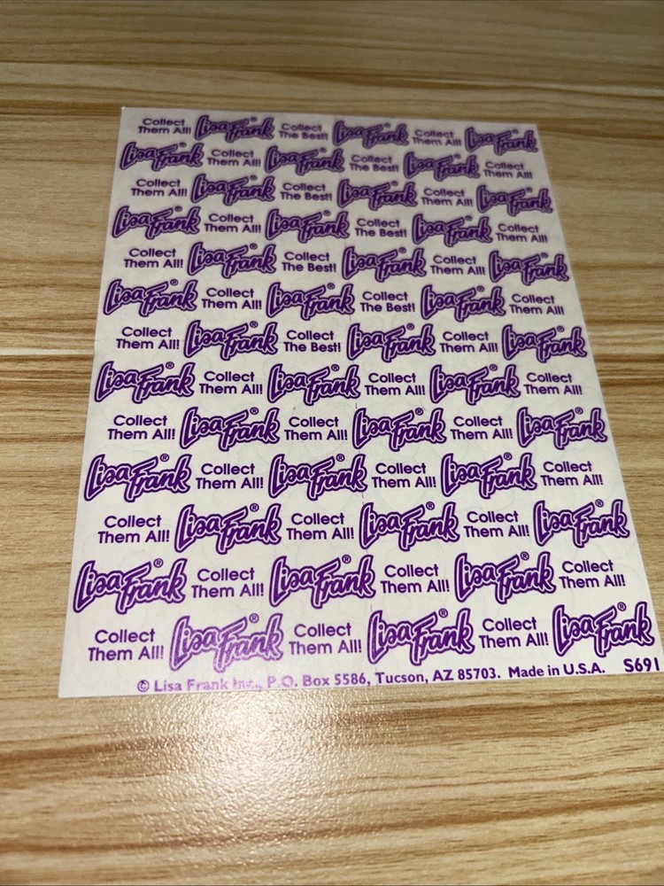 Lisa Frank Sticker Sheet