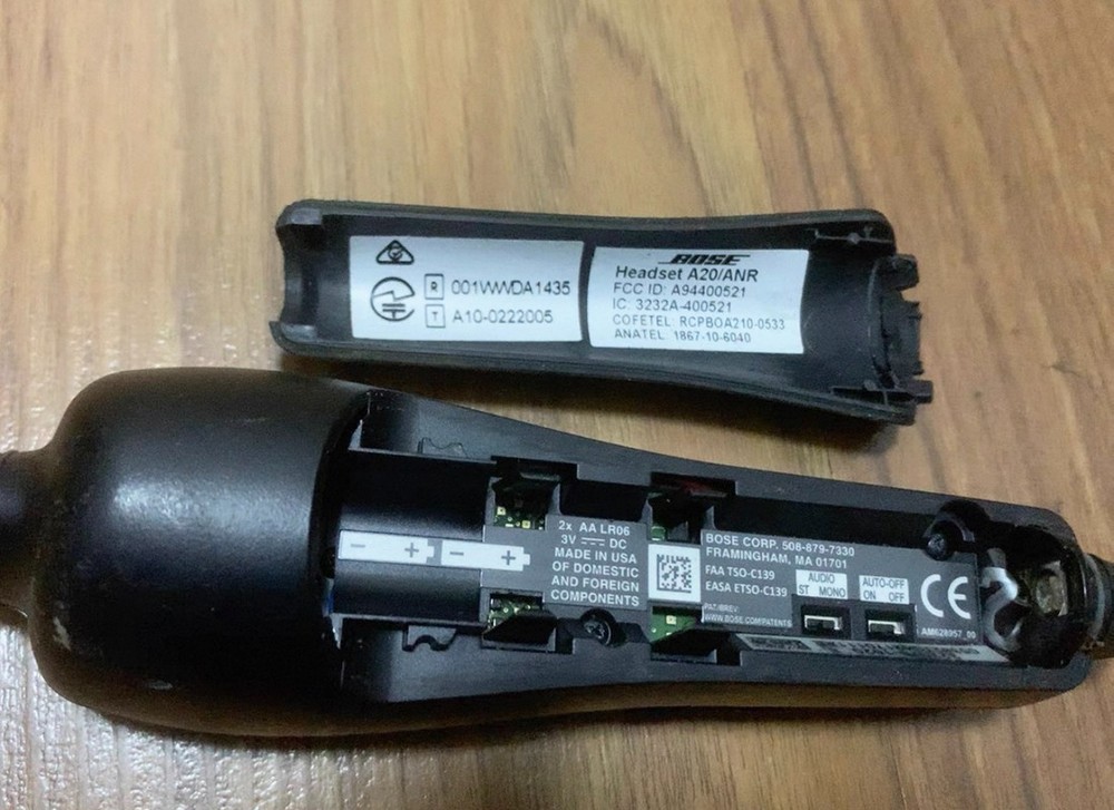 Bose Bluetooth Control Module Cable Cut For Bose A20 ANR Aviation Headset