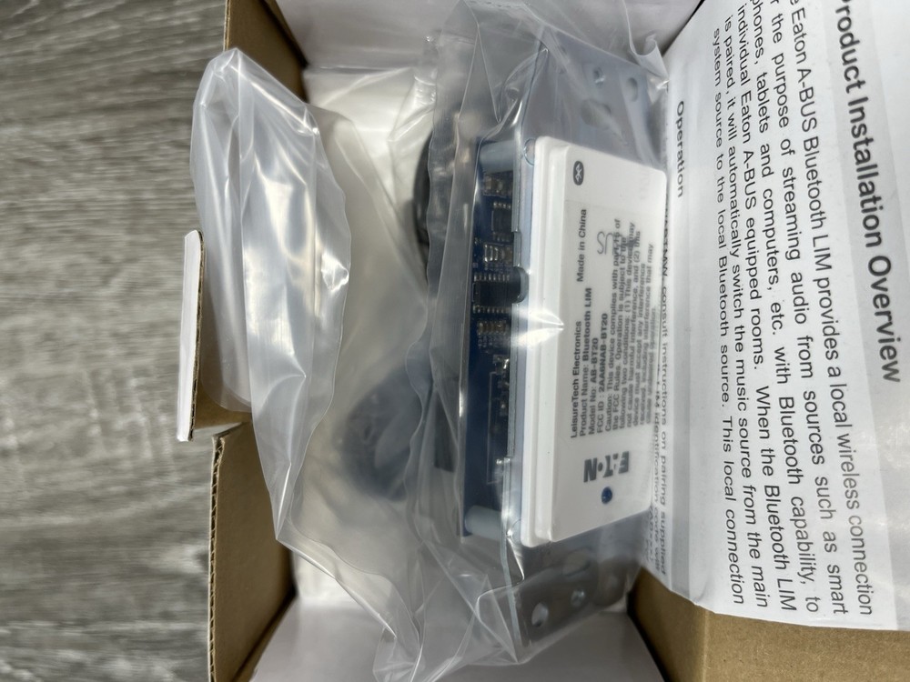Eaton Structured Wiring Solutions Bluetooth Local Input Module White ESWABTMW