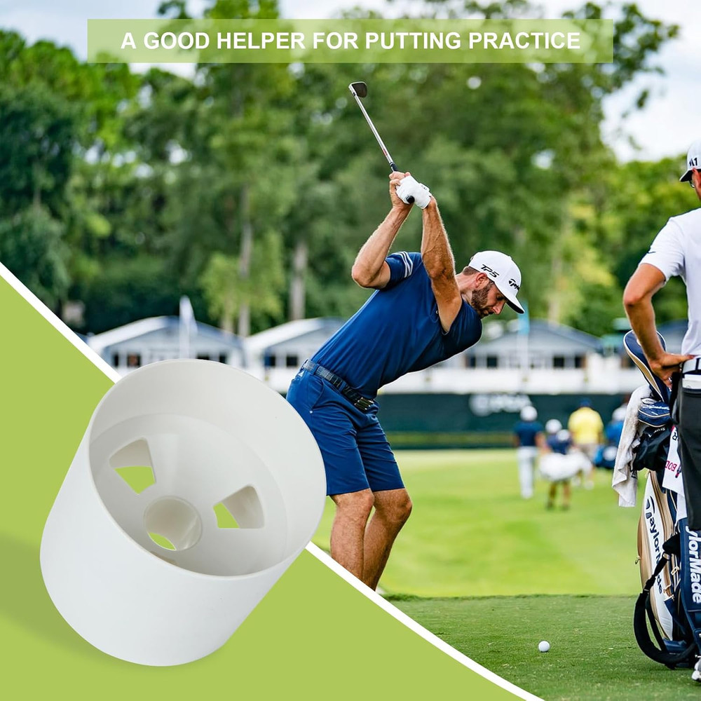 6PCS Golf Hole Cup 4 Inch Depth, ABS Plastic Putting Cup for Backyard Golf Pract