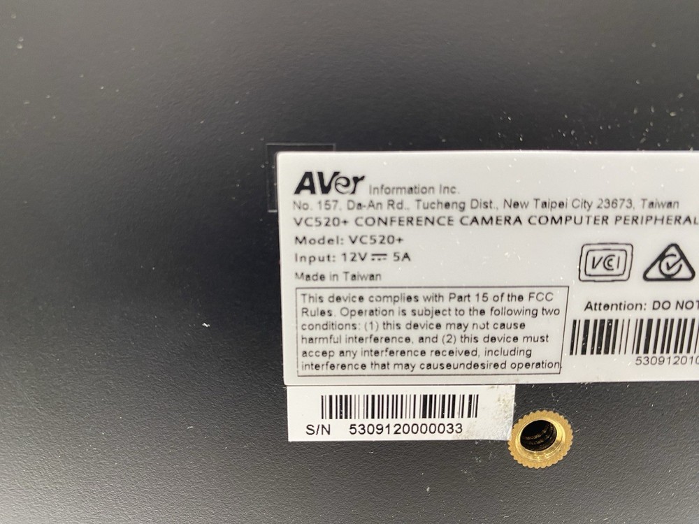 AVer VC520+ Conference System Camera & Speaker