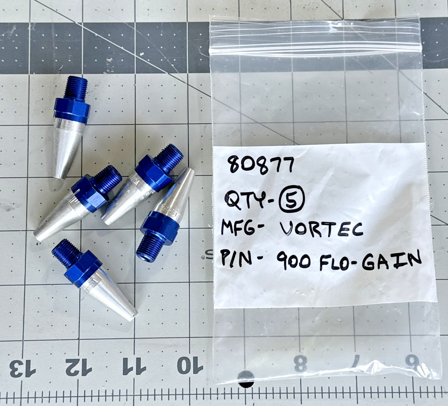 ITW VORTEC 900 FLO-GAIN Adjustable NOZZLE Qty: 5 Units New