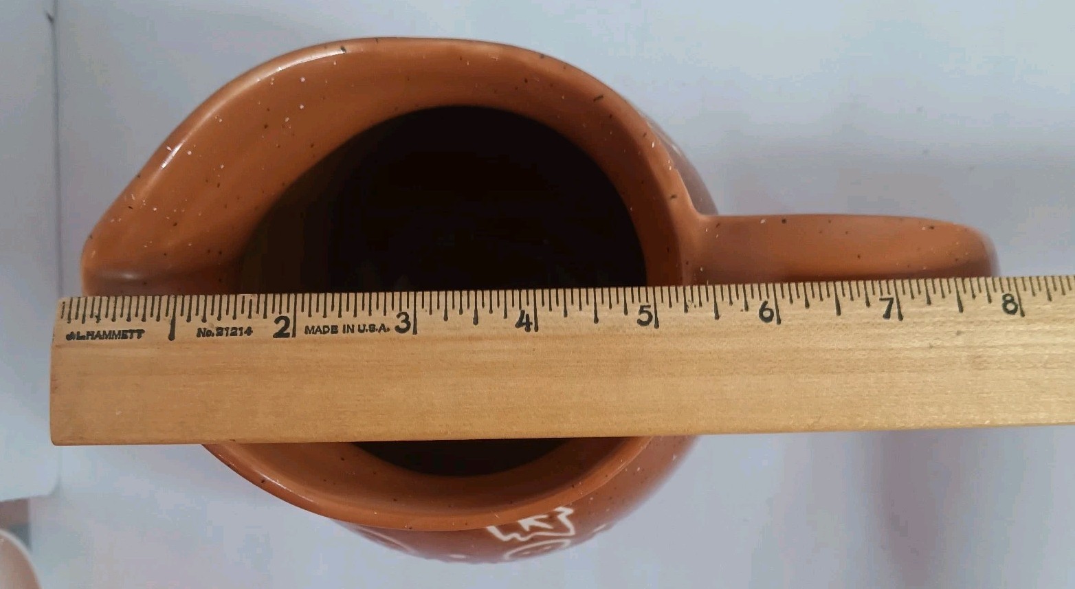 Cook's Bazaar Gourmet Collection Gingerbread Boy, Girl Speckled Glazed Pitcher